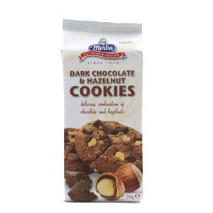 Cookies Cu Ciocolata Neagra Si Alune Merba 200g