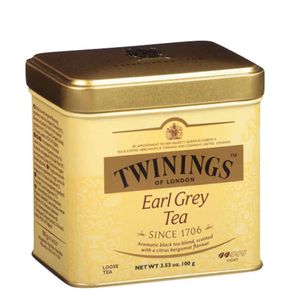 Ceai Negru Earl Grey Cutie Metal Twinings 100g