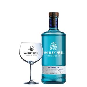 Pachet Gin Cu Mure Whitley Neill 43% Alc. 0.7l + Pahar